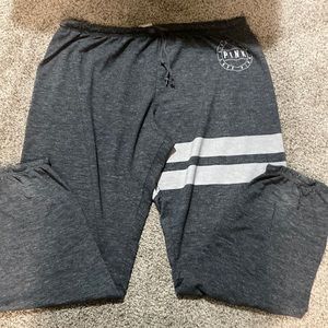 Pink brand grey light sweatpants